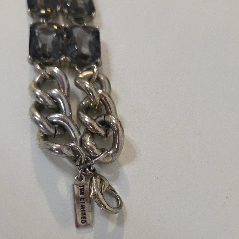 The Limited Silver Chain Bracelet with Dark Accents